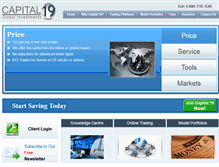 Tablet Screenshot of capital19.com